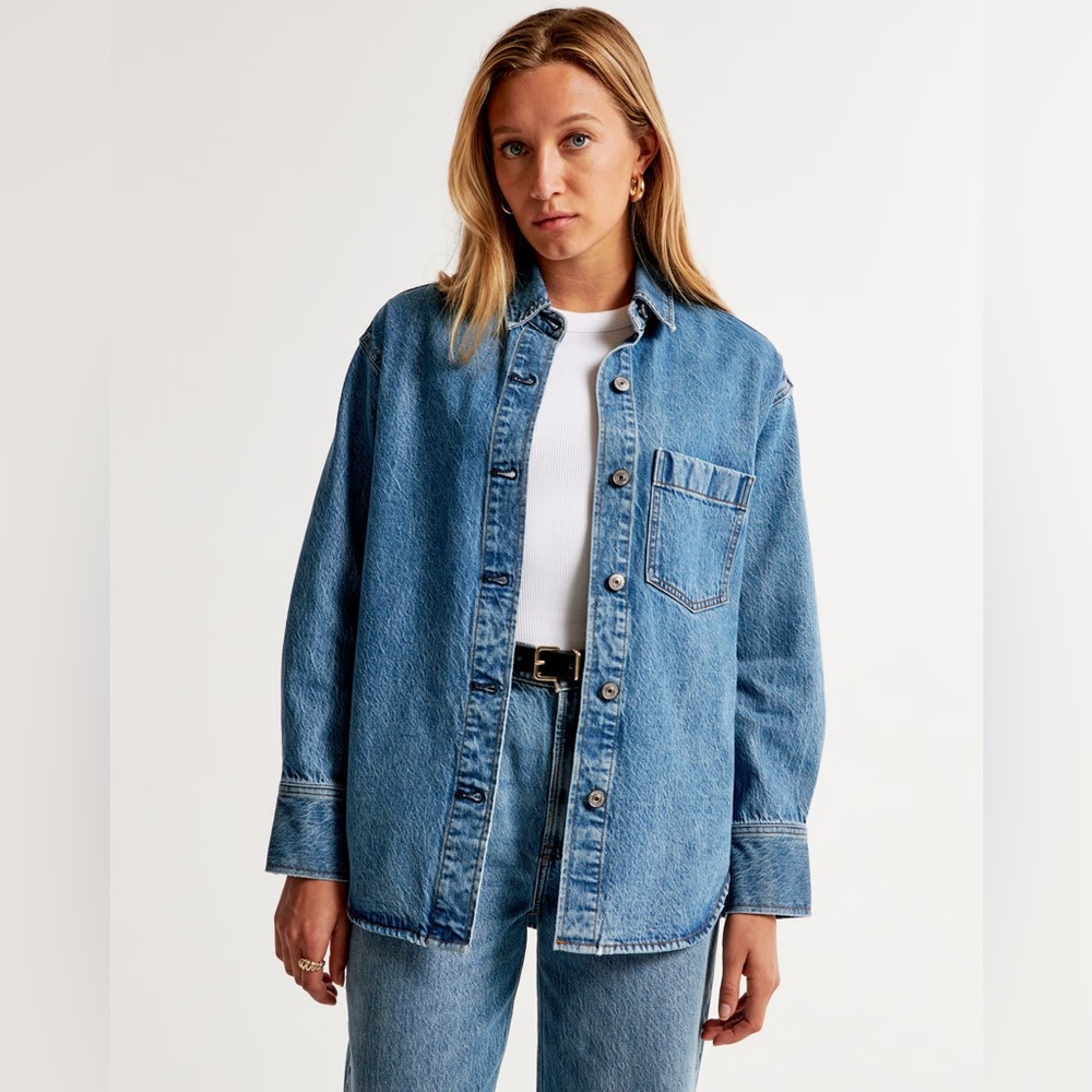 Abercrombie Oversized Denim Shirt